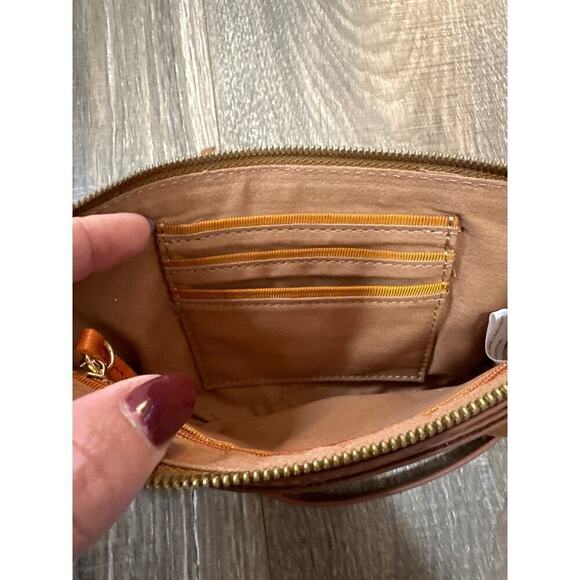 Hobo International Leather Crossbody Handbag, brown, D39 - Picture 6 of 8